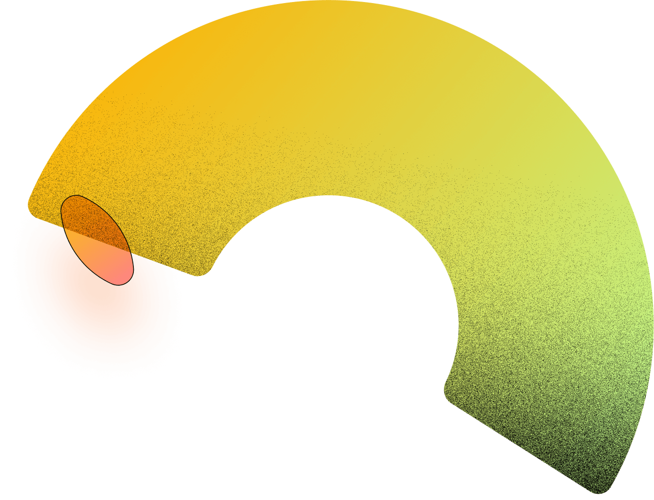 an abstract painting of blue and red colors